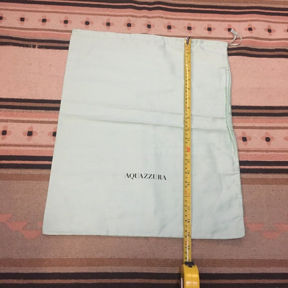 Acquazzura Light teal Dust bag 19” x 15” drawstring garment bag new - Picture 2 of 3